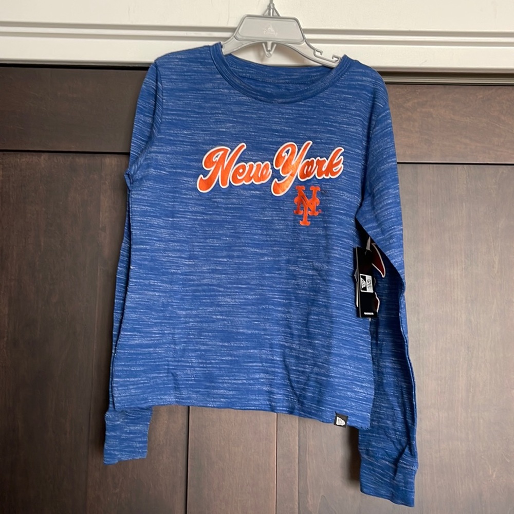 New Era New York Mets Youth long Sleeve Shirt size 7/8